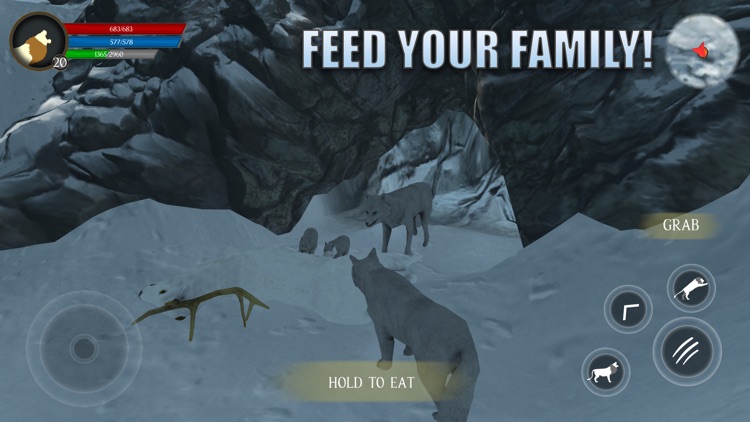 Arctic Wolf Survival Simulator