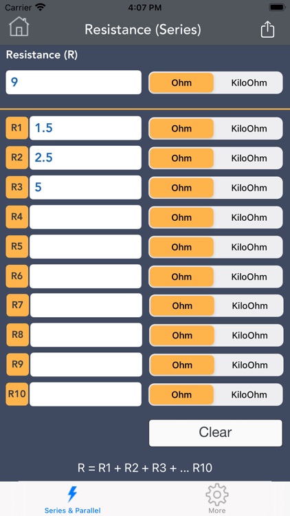 Elec Series & Parallel Calc.