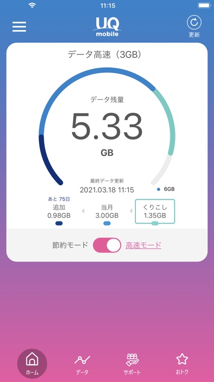 UQ mobile ポータル