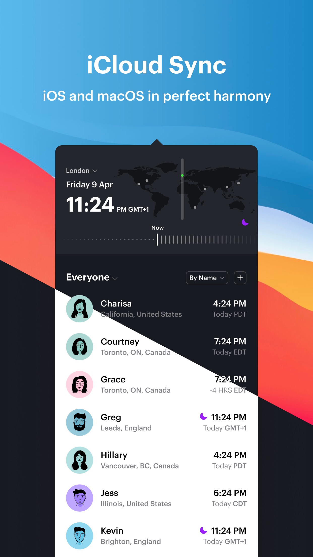Screenshot do app Time Zone Pro