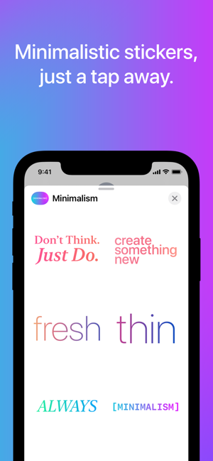 Minimalism Sticker Pack