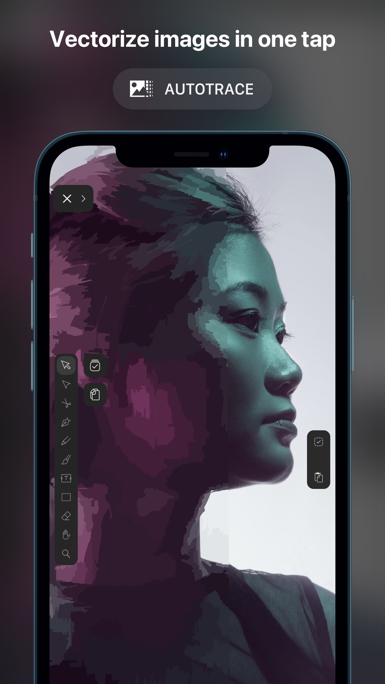 Screenshot do app Vectornator: Design Software