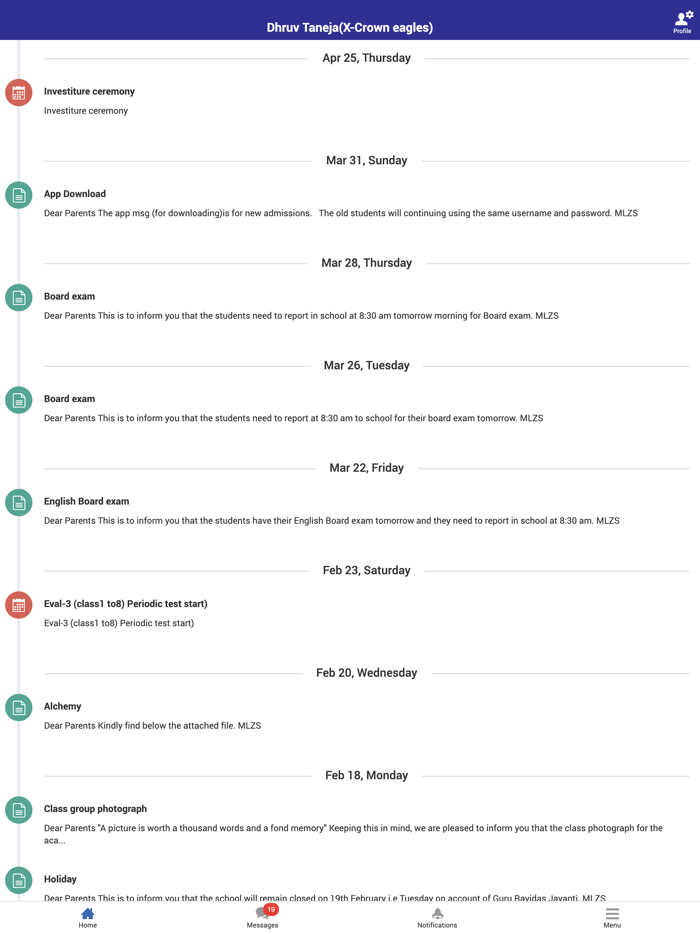 Mount Litera Zee School, Asr