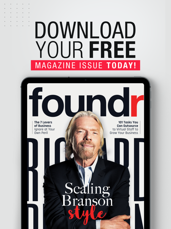 AAA+ Foundr - A Young Entrepreneur Magazine for a Startup Business Company screenshot