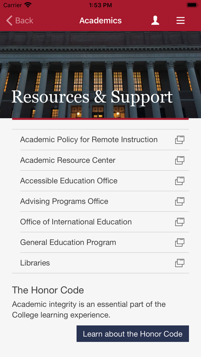 Harvard College Mobile