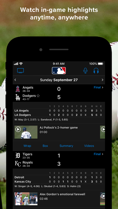 How to cancel & delete MLB At Bat from iphone & ipad 4
