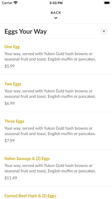 How to cancel & delete Eggs, Inc. Cafe from iphone & ipad 3