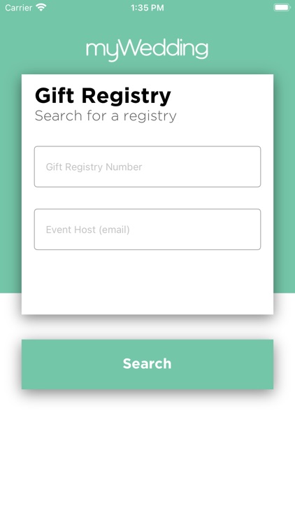 Gift Registry Search