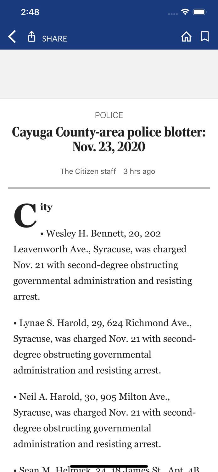 The Citizen, Auburn, NY