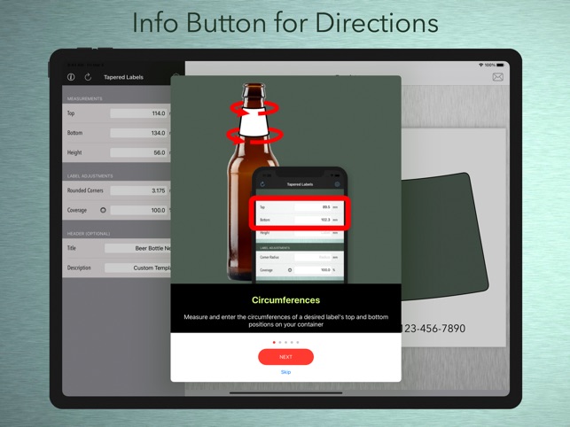 Tapered Labels on the App Store
