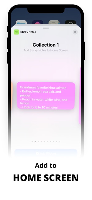 Sticky Notes Widget On The App Store