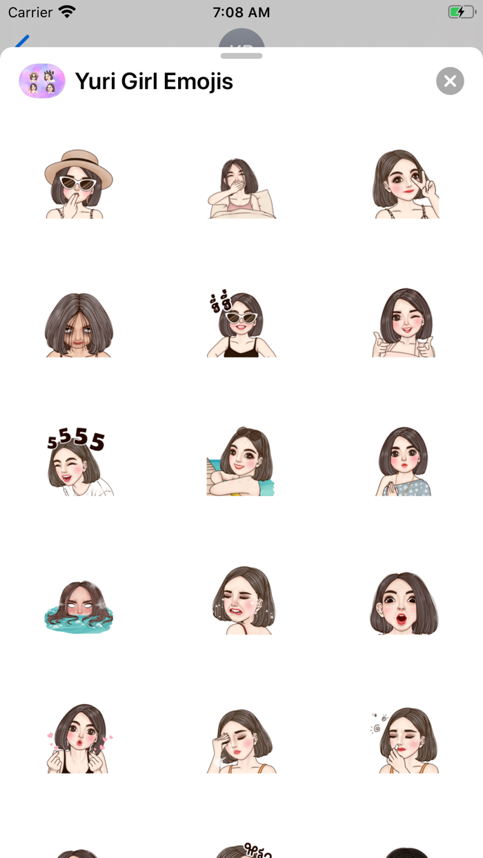 Yuri Girl Emojis