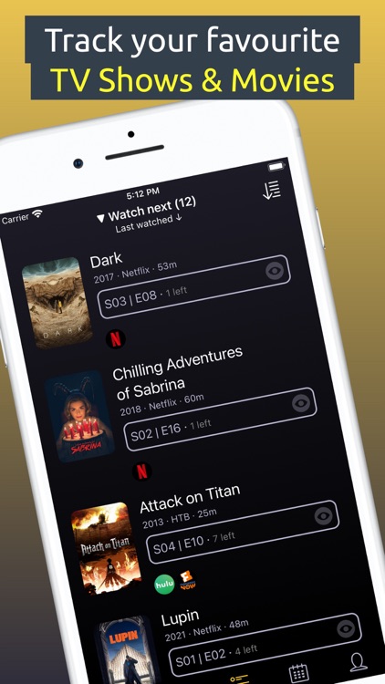 TVSofa: Track Shows & Movies