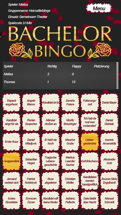 Bachelor Bingo