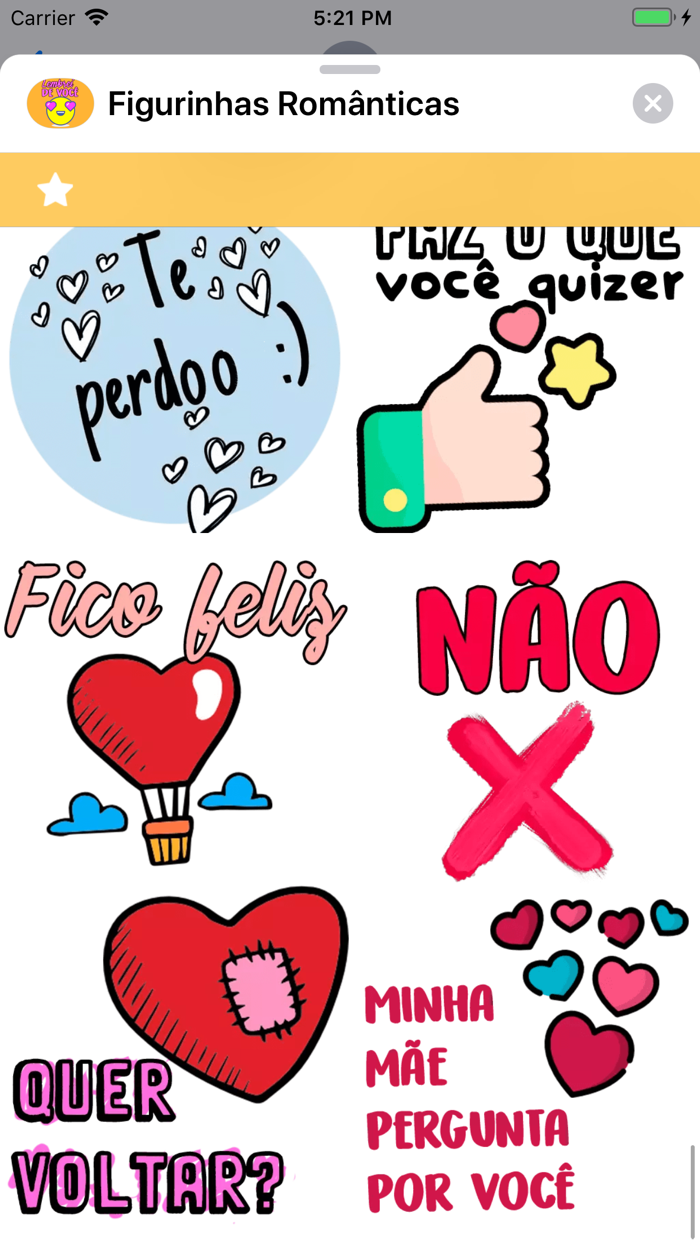 Figurinhas Românticas