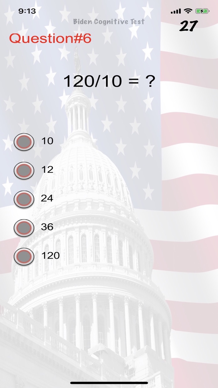 Biden Cognitive Test