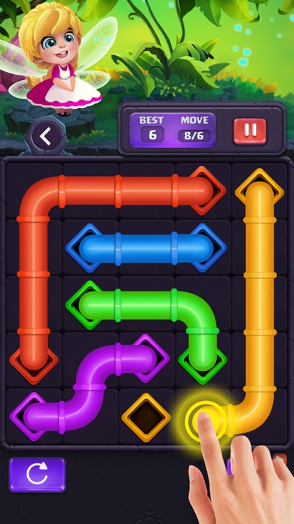 Line Fill: Color Pipe Puzzle