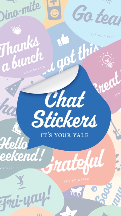 It's Your Yale Chat Stickers