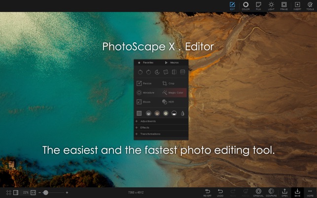 PhotoScape X - 画像加工, 写真編集」をMac App Storeで