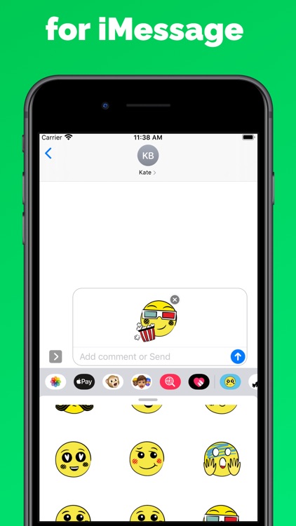 Top Emoji Stickers for Message