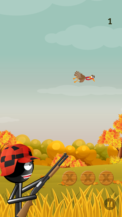 How to cancel & delete Stickman Turkey Hunter - a Thanksgiving Shooter! from iphone & ipad 1