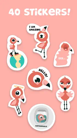 Game screenshot Tropicoji - Flamingo Stickers mod apk