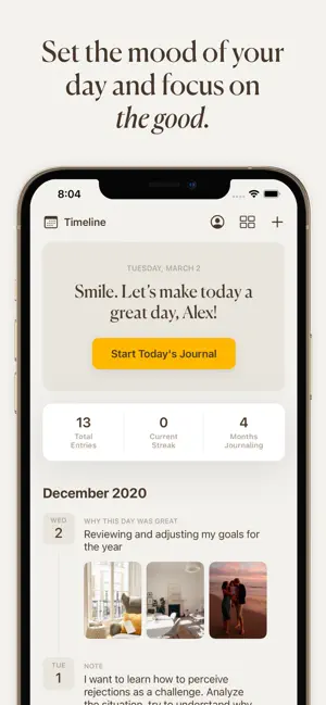 Screenshot 3 5 Minute Journal: Self-Care iphone