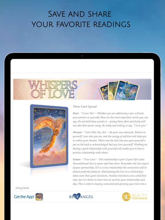Whispers of Love Oracle iPad app afbeelding 9