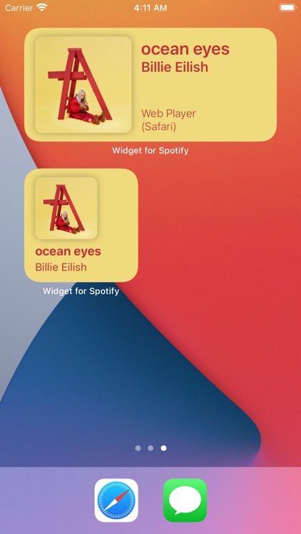 Widget for Spotify