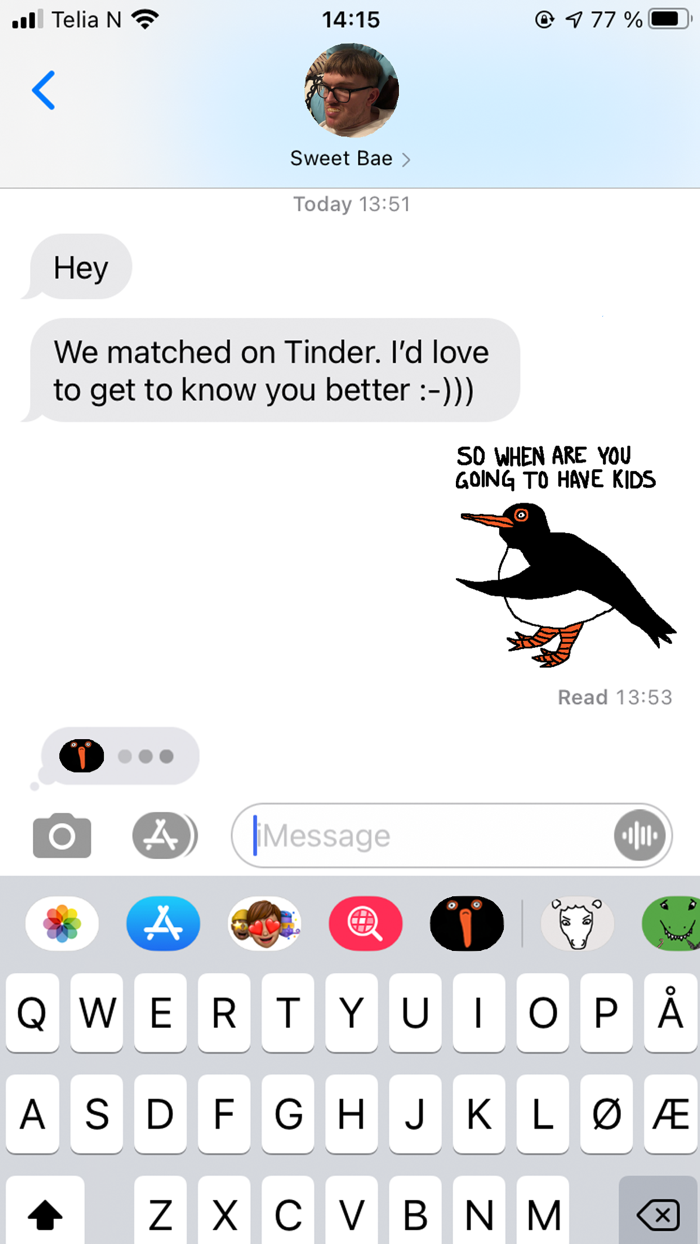 Angry Duck Lardy Oystercatcher