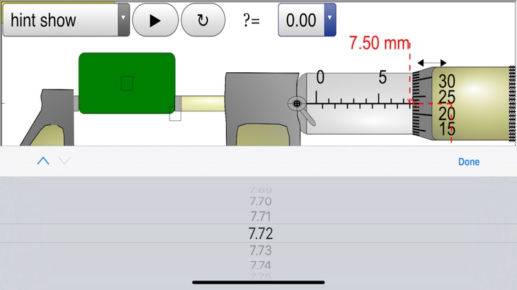 Micrometer Simulator