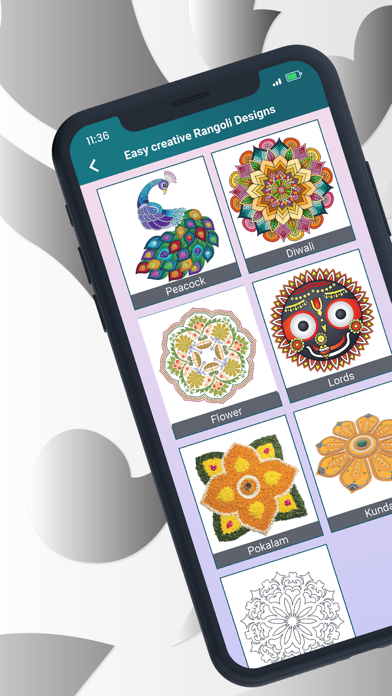 How to cancel & delete Easy Creative Rangoli Designs from iphone & ipad 1