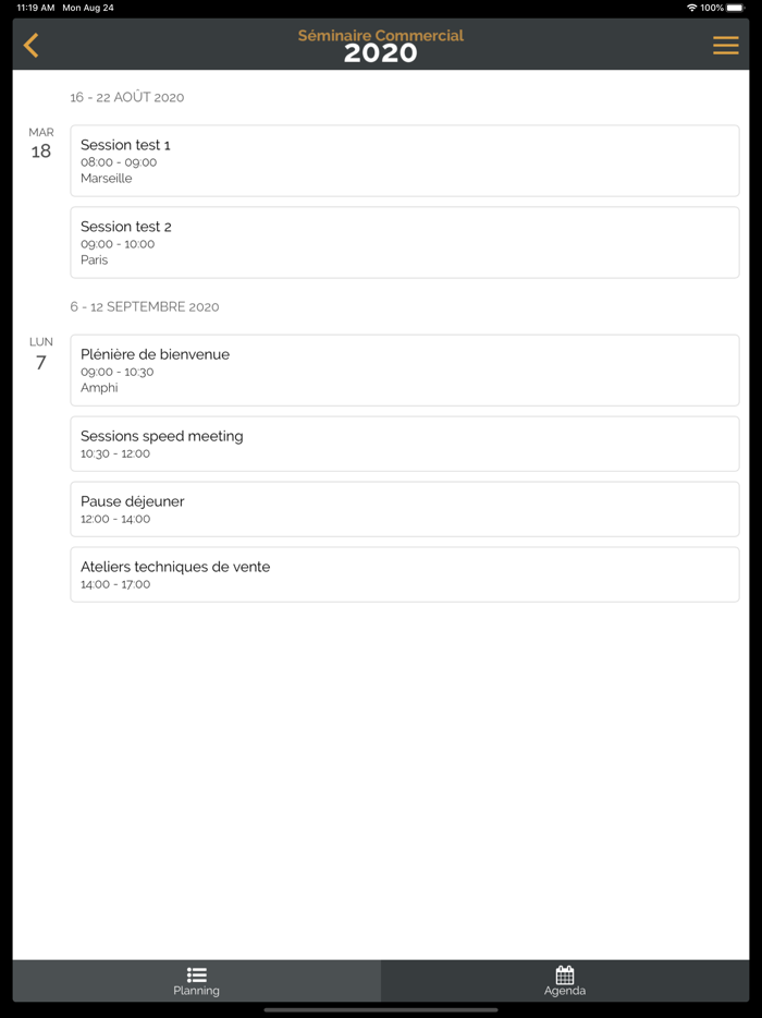 Séminaire Commercial 2020