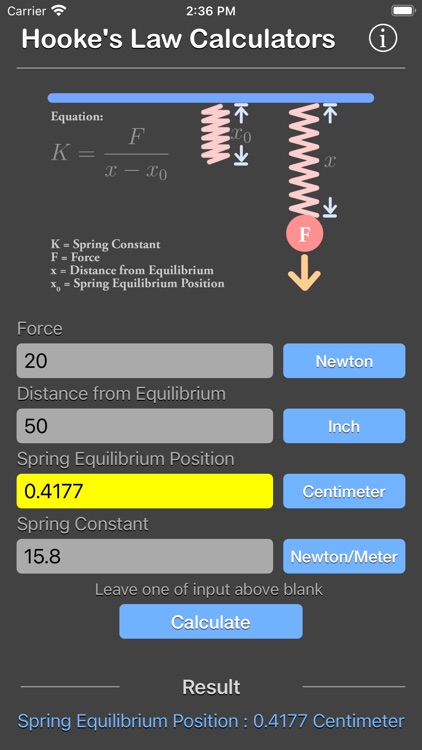 Hooke Law Calculator screenshot-7