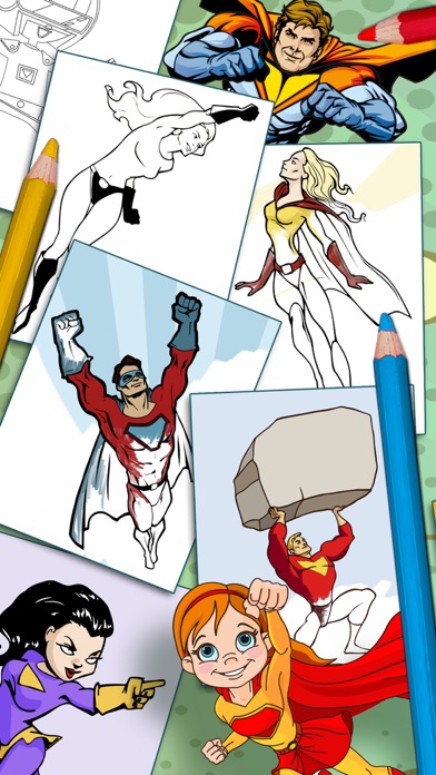 How to cancel & delete Paint magical superheroes -  Coloring and painting super heroes from iphone & ipad 1