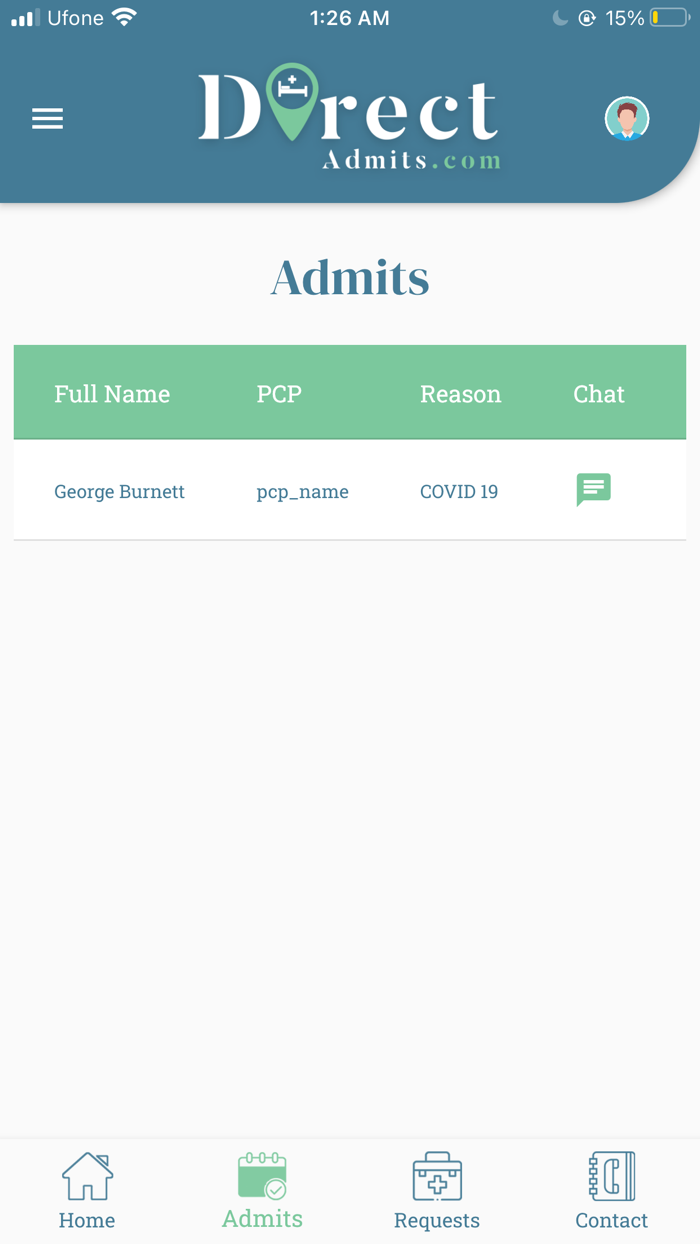 Direct Admit Hospitalist