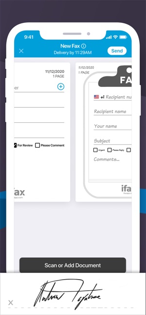 Ifax Fax From Iphone Ad Free Im App Store