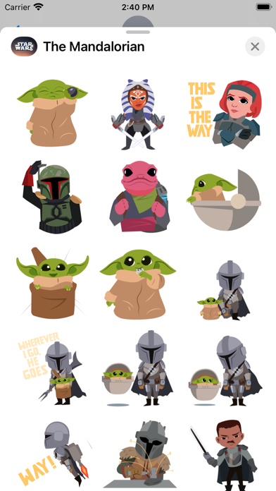 The Mandalorian Stickers screenshot 3