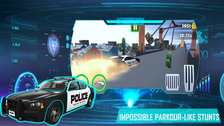 Police Car Stunts: Mega Ramp screenshot-5