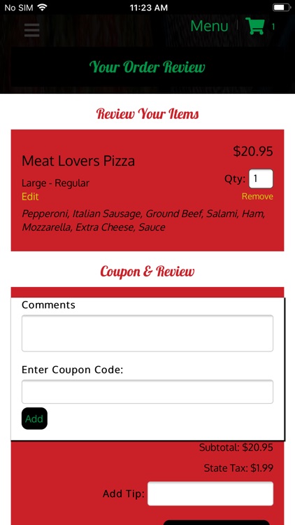 Joanne's Gourmet Pizza screenshot-5