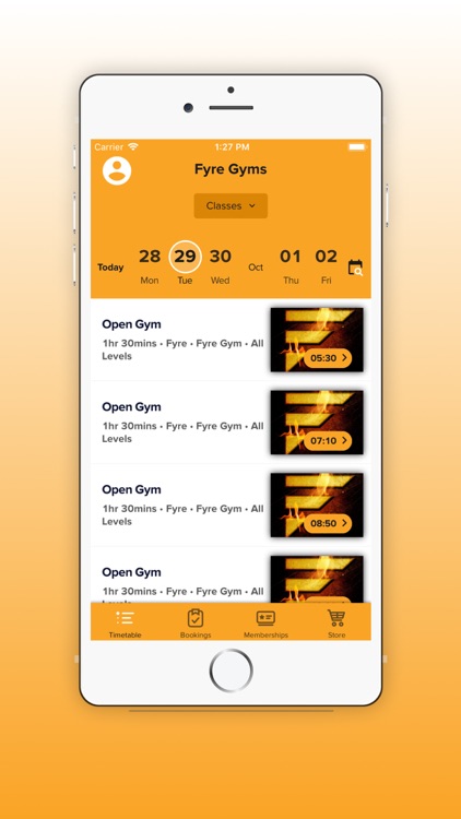 Fyre Gym App