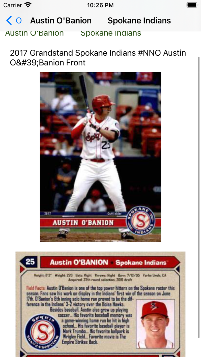 Baseball trading cards PRO