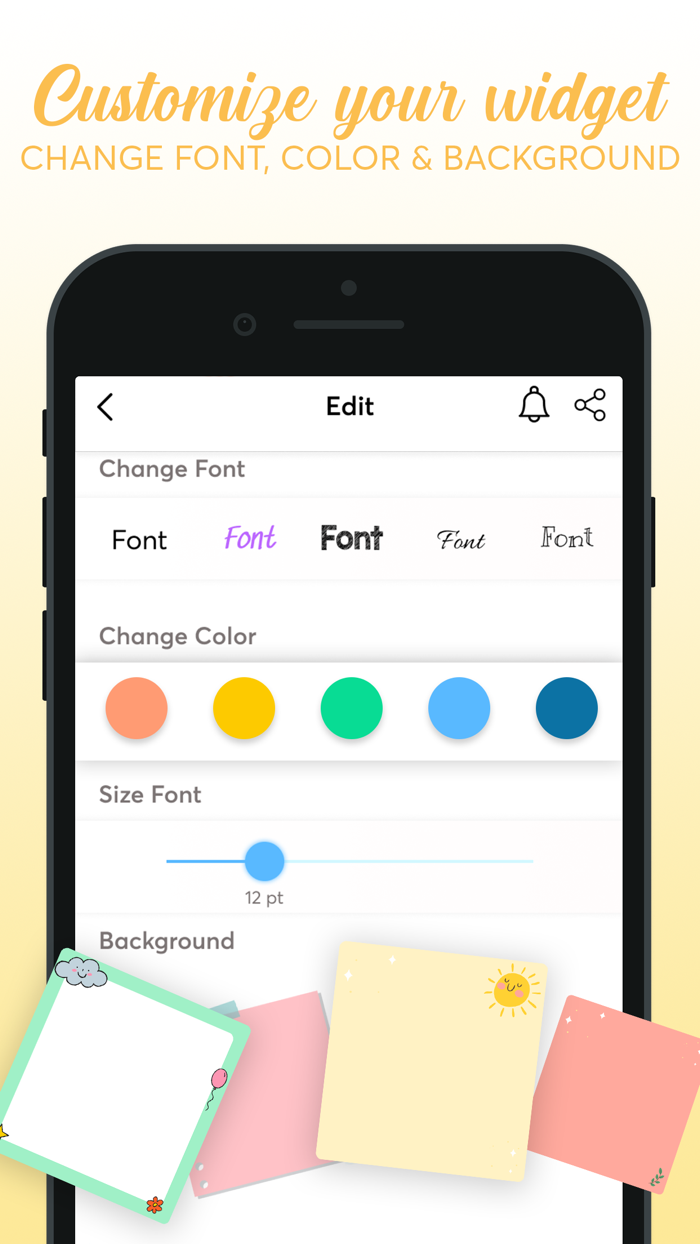 Notes Widget - Color by Sticky