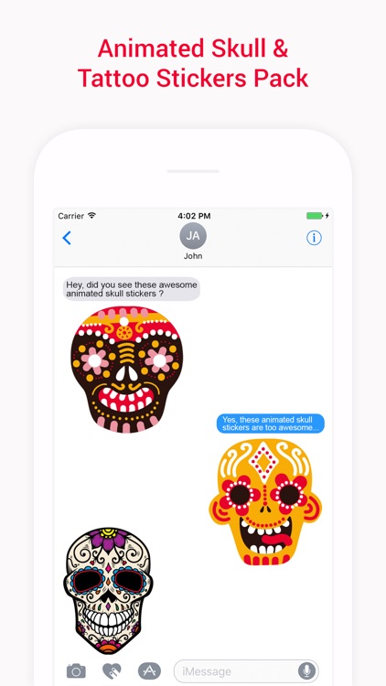 Animated Skulls&Tattoo Sticker screenshot-3