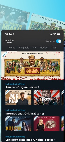 Amazon Prime Video app screenshot