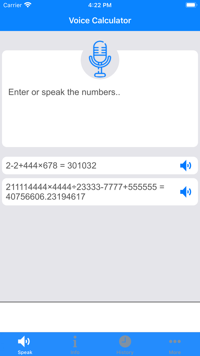 Speak  Calculate - Easy Math