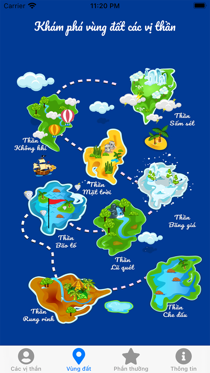 Bé gặp các vị thần