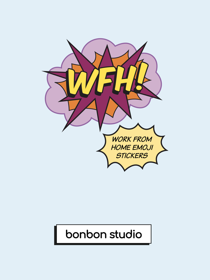 Work From Home Stickers