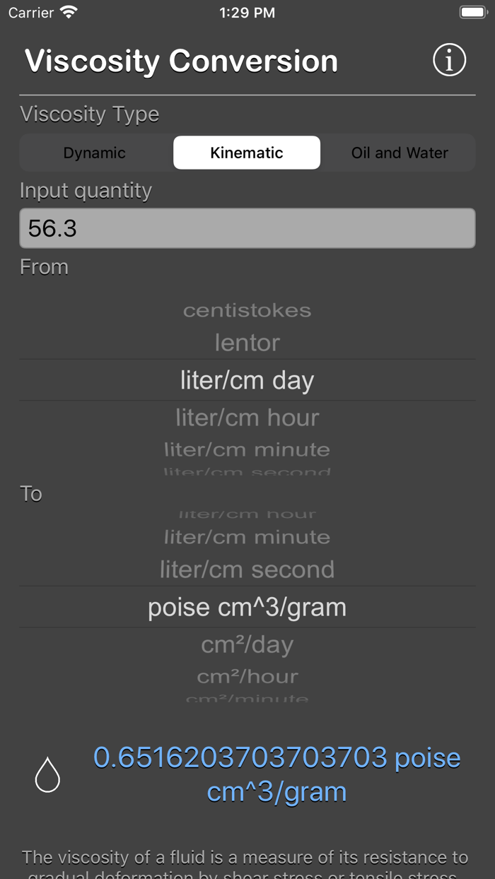 Viscosity Conversion