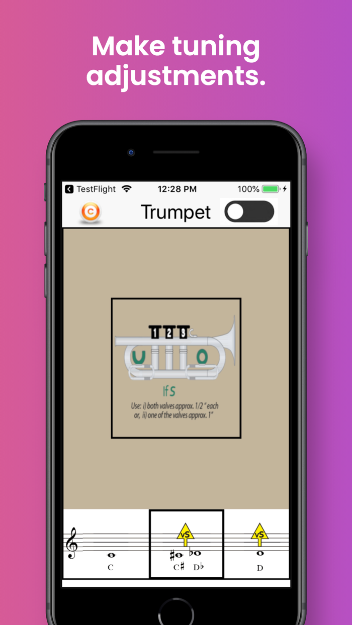 Trumpet Fingering  Tuning